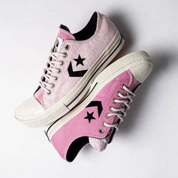 Mens Converse Reverse Terry Star Player Sneakers - Picture 1 of 11